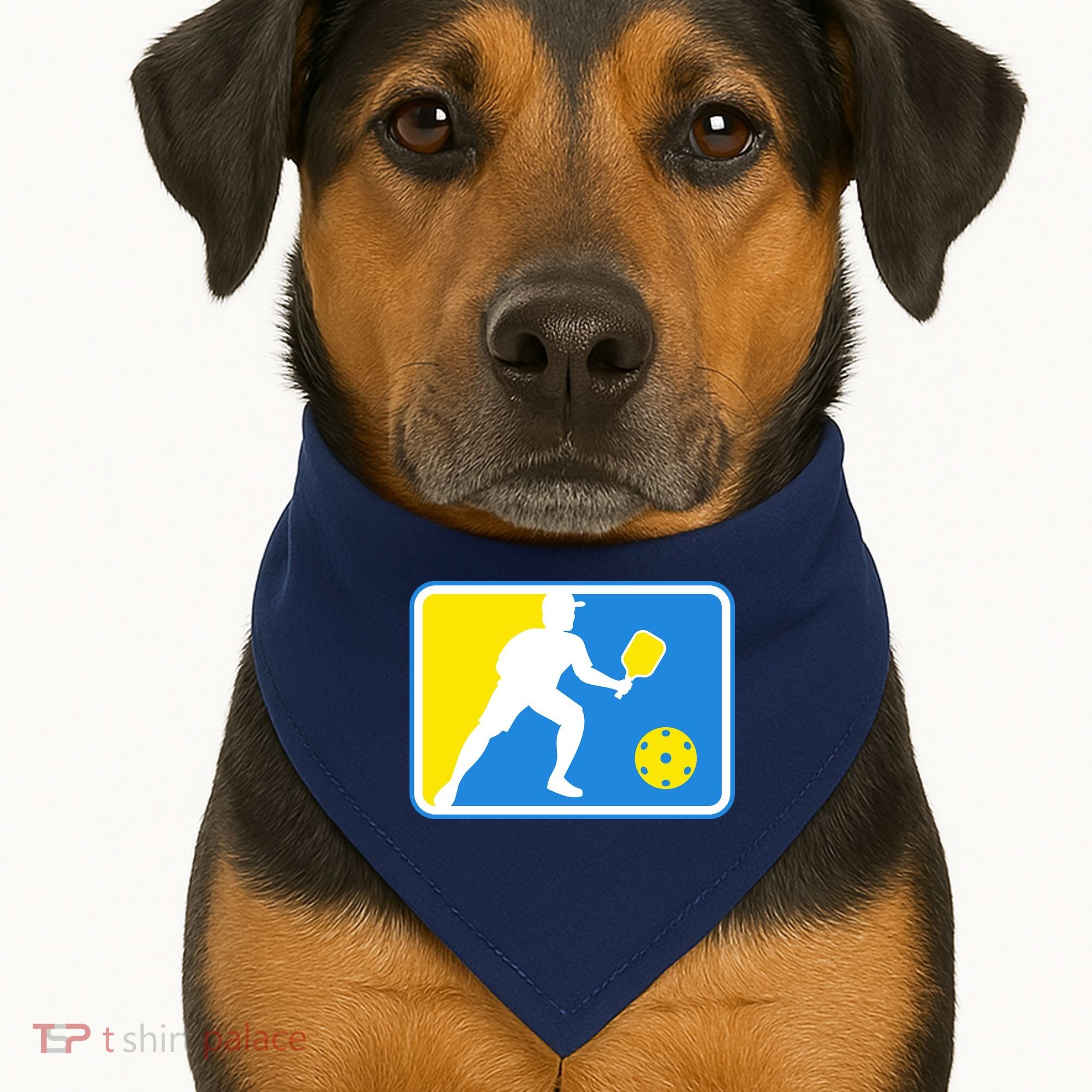 Pickleball Logo USA-Made Doggie Bandana