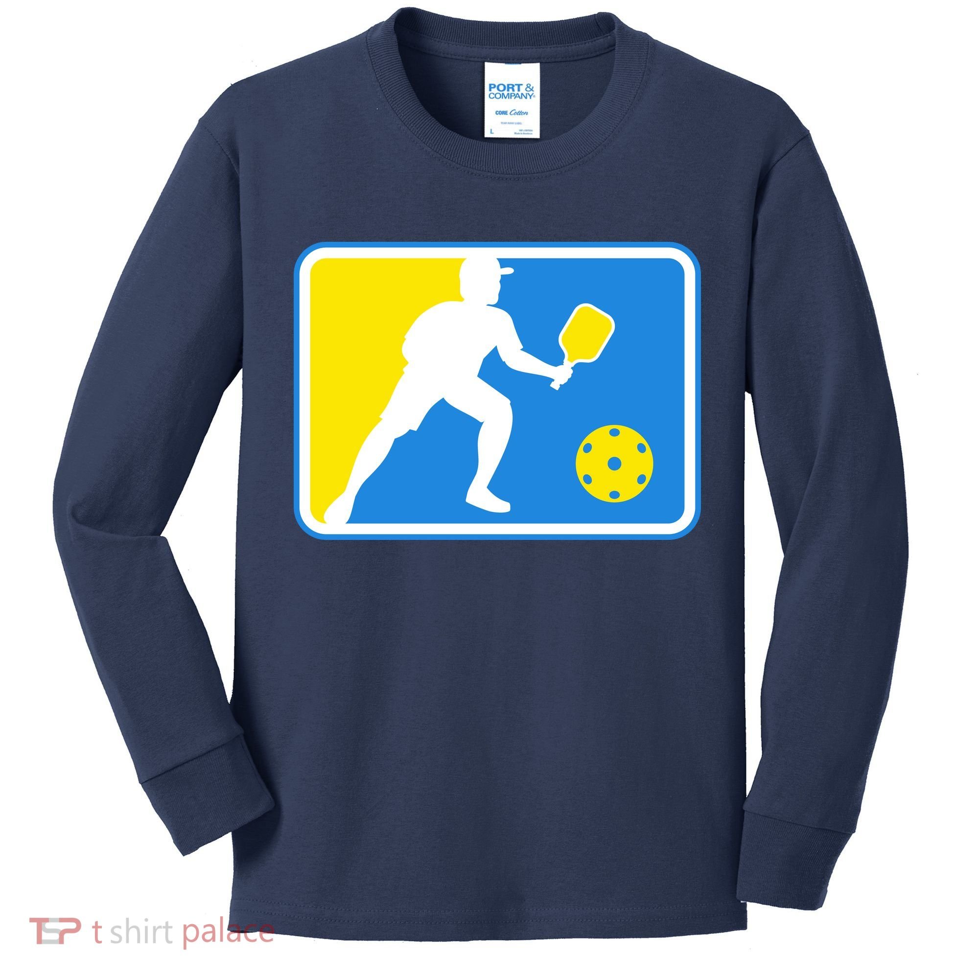 Pickleball Logo Kids Long Sleeve Shirt
