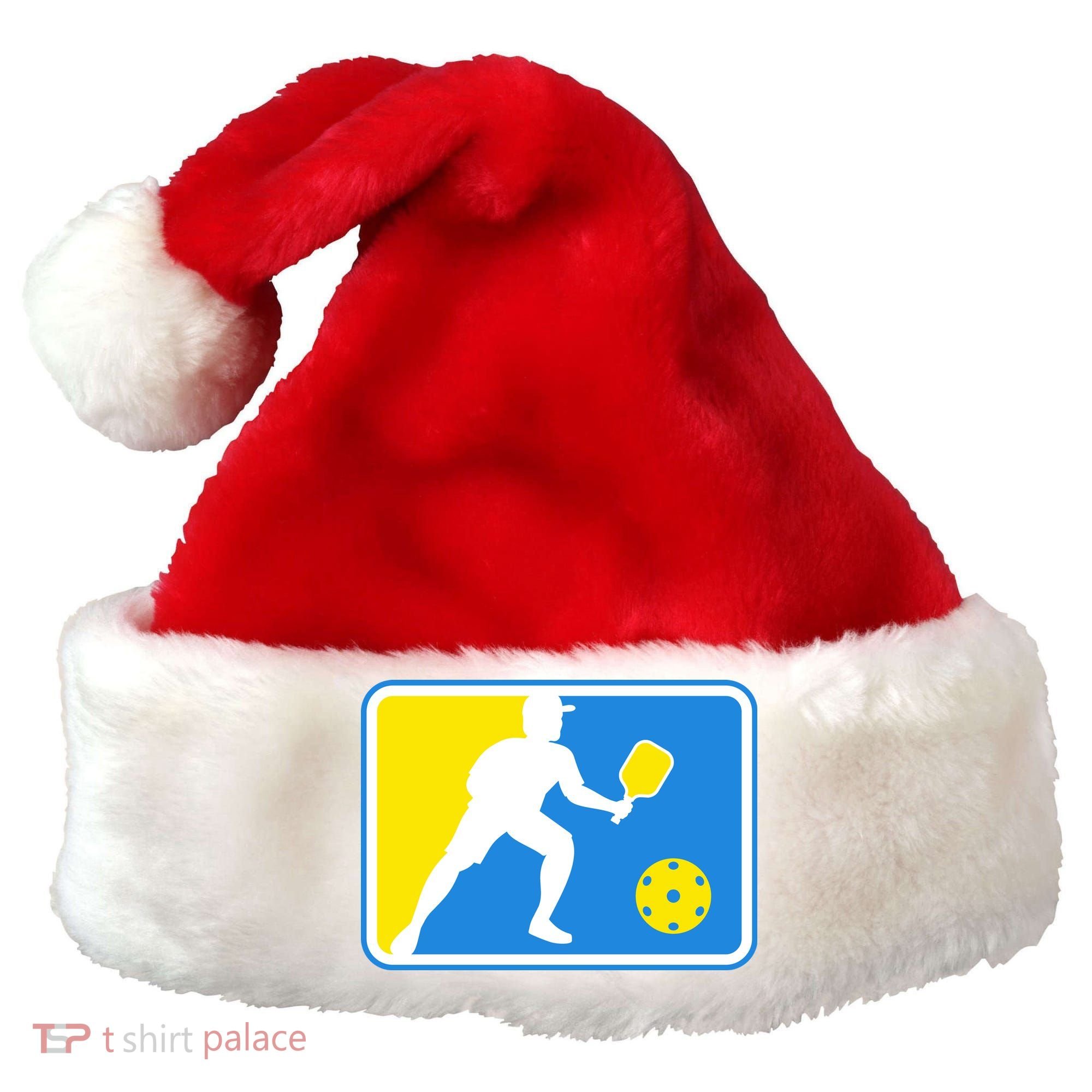 Pickleball Logo Santa Hat