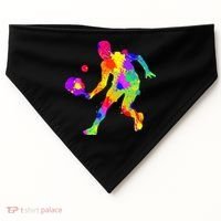 Pickleball Ladies Peace Love Pickleball Tie Dye USA-Made Doggie Bandana thumb 0