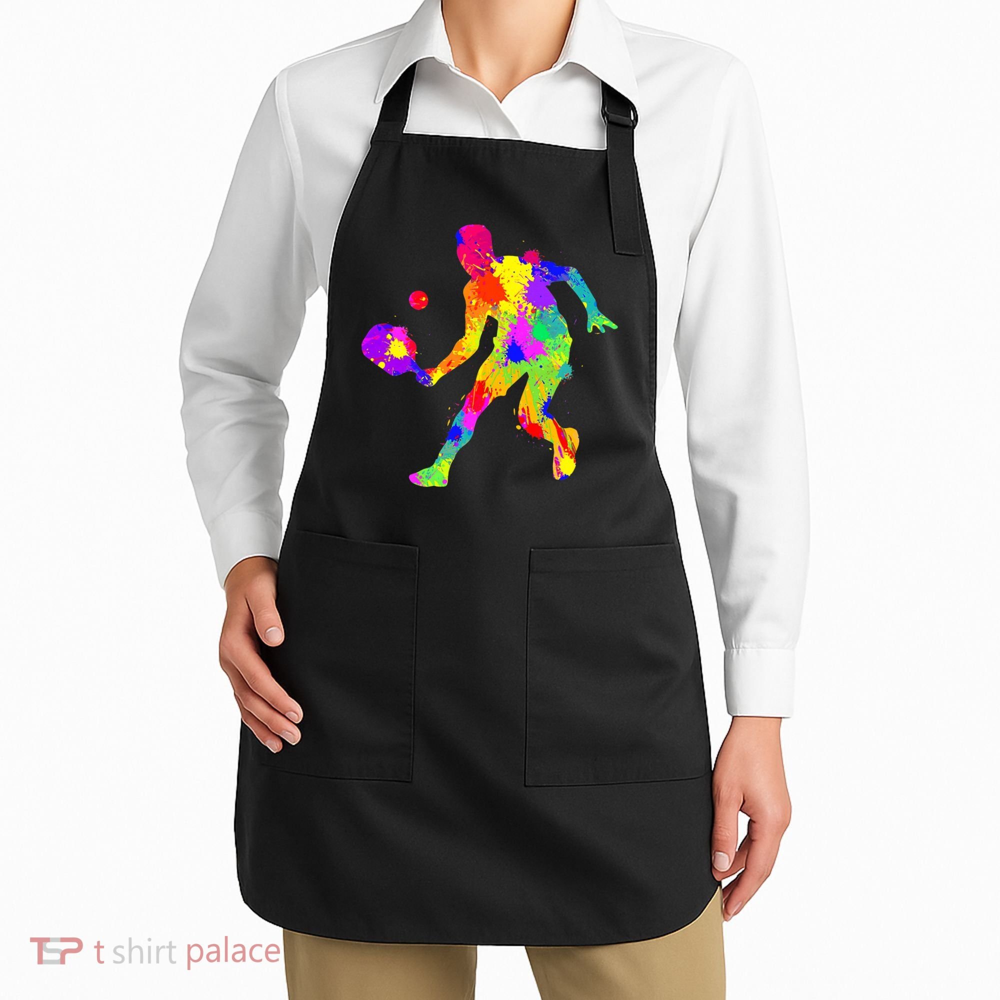 Pickleball Ladies Peace Love Pickleball Tie Dye Apron