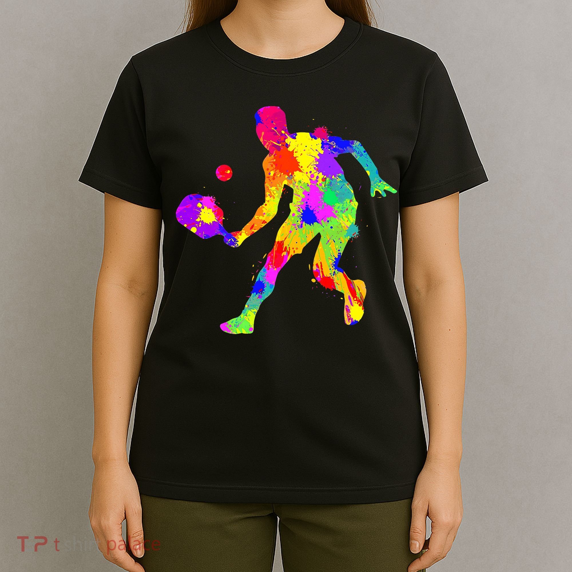 Pickleball Ladies Peace Love Pickleball Tie Dye T-Shirt