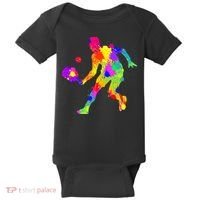 Pickleball Ladies Peace Love Pickleball Tie Dye Baby Bodysuit thumb 0