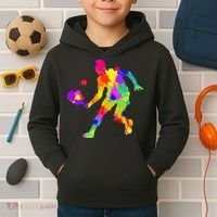 Pickleball Ladies Peace Love Pickleball Tie Dye Kids Hoodie thumb 2