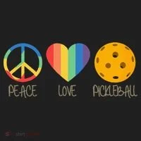 Peace Love Pickleball Golf Towel thumb 3