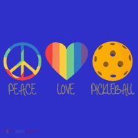 Peace Love Pickleball Kids Sweatshirt thumb 2