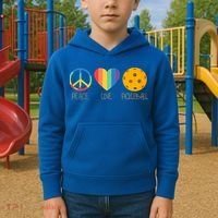 Peace Love Pickleball Kids Hoodie thumb 2