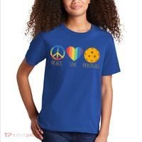 Peace Love Pickleball Kids T-Shirt thumb 2
