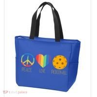 Peace Love Pickleball Tote Bag thumb 3