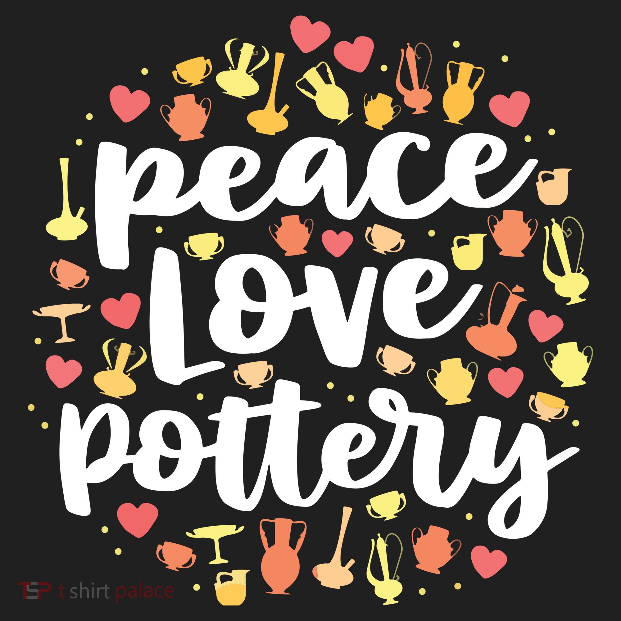 Peace Love Pottery For Women Pots Gift Ceramic Artist Tumbler
