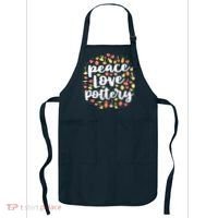 Peace Love Pottery For Women Pots Gift Ceramic Artist Apron thumb 0