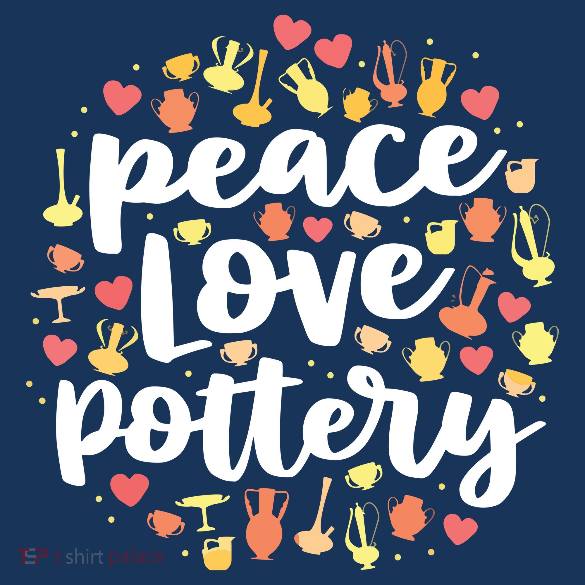 Peace Love Pottery For Women Pots Gift Ceramic Artist Women's Tank Top