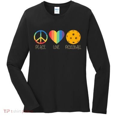 Peace Love Pickleball Women's Long Sleeve Shirt