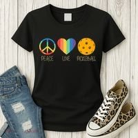 Peace Love Pickleball Women's T-Shirt thumb 3