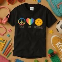 Peace Love Pickleball Kids T-Shirt thumb 3
