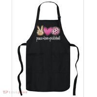 Peace Love Pickleball Cute Pickleball Lover Women Apron thumb 0