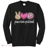 Peace Love Pickleball Cute Pickleball Lover Women Sweatshirt thumb 0