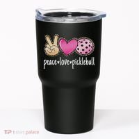 Peace Love Pickleball Cute Pickleball Lover Women Tumbler thumb 0