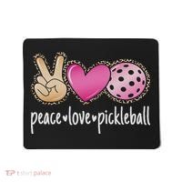 Peace Love Pickleball Cute Pickleball Lover Women Mousepad thumb 0