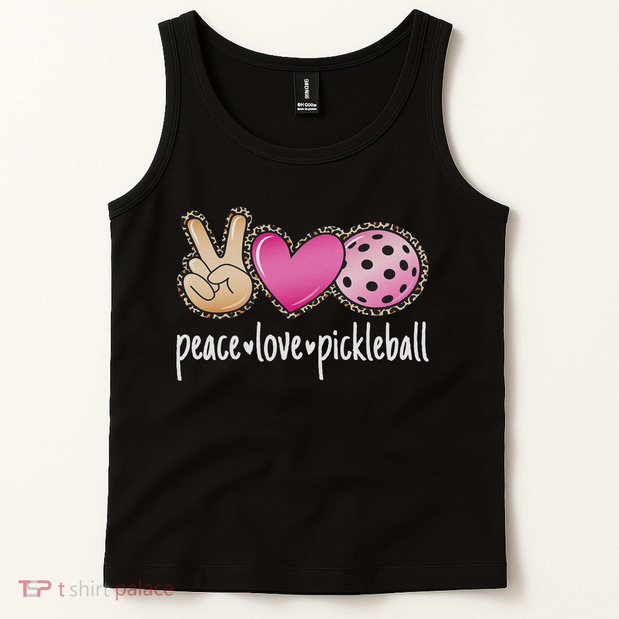 Peace Love Pickleball Cute Pickleball Lover Women Tank Top