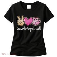 Peace Love Pickleball Cute Pickleball Lover Women Women's T-Shirt thumb 0