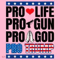 Pro Life Pro Gun Pro God Pro Trump Coaster thumb 2