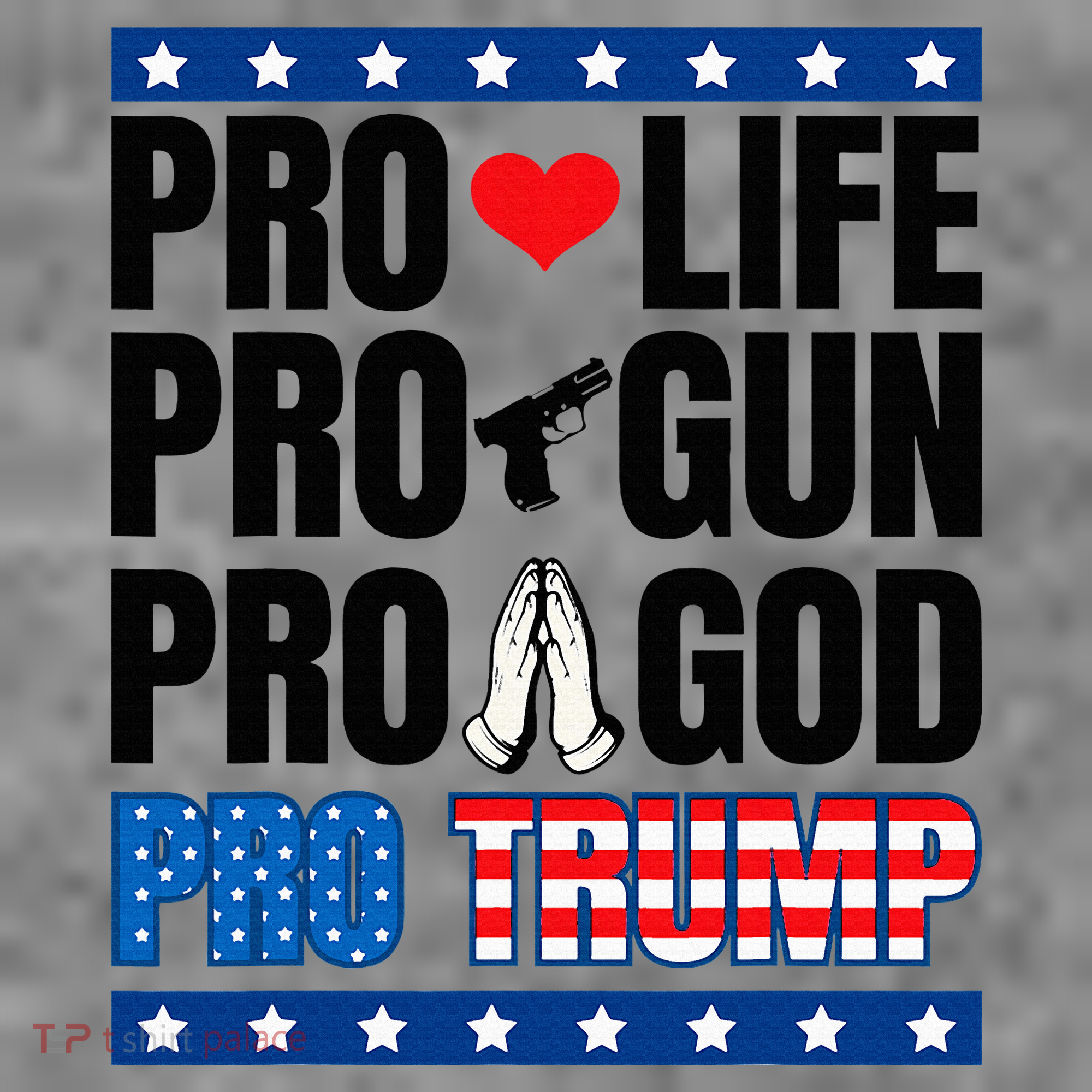 Pro Life Pro Gun Pro God Pro Trump Toddler Hoodie