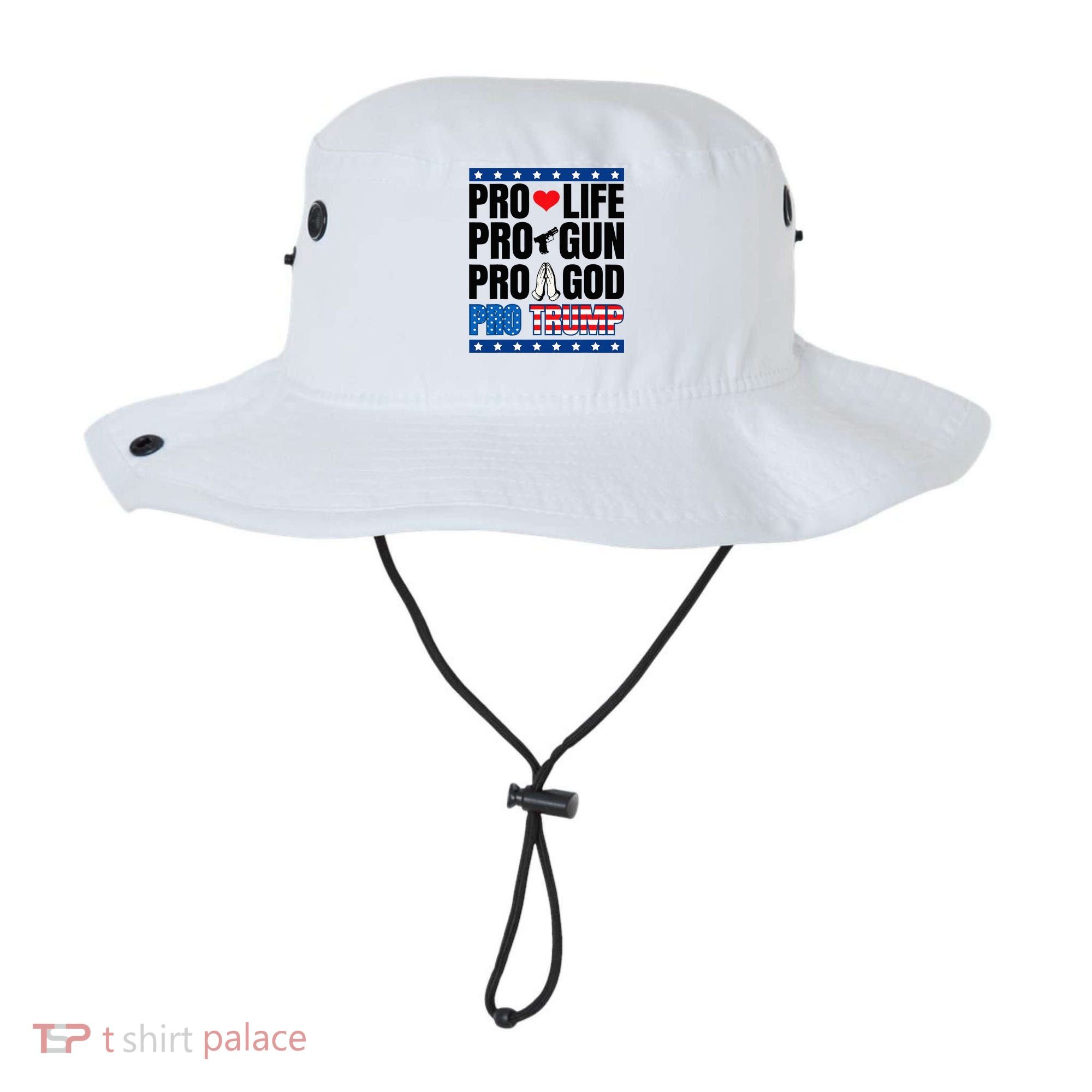 Pro Life Pro Gun Pro God Pro Trump Bucket Hat