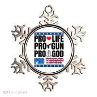 Pro Life Pro Gun Pro God Pro Trump Ornament thumb 0