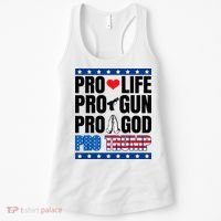 Pro Life Pro Gun Pro God Pro Trump Women's Tank Top thumb 0