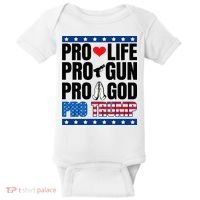 Pro Life Pro Gun Pro God Pro Trump Baby Bodysuit thumb 0