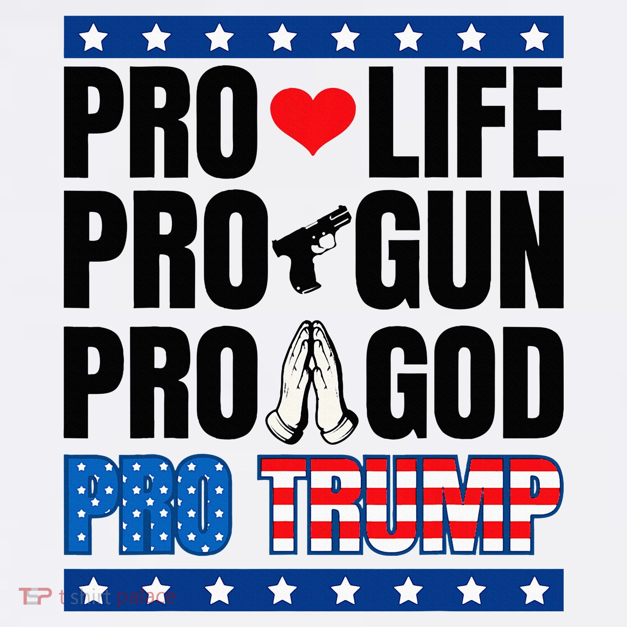 Pro Life Pro Gun Pro God Pro Trump Visor