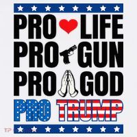Pro Life Pro Gun Pro God Pro Trump Kids T-Shirt thumb 4