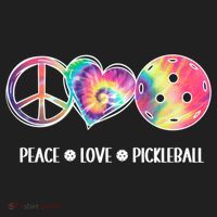 Peace Love Pickleball Funny Pickleball Tie Dye Great Gift Beanie thumb 2