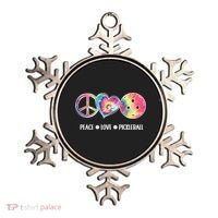 Peace Love Pickleball Funny Pickleball Tie Dye Great Gift Ornament thumb 0