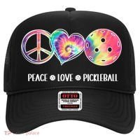 Peace Love Pickleball Funny Pickleball Tie Dye Great Gift Hat thumb 0