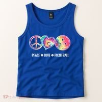 Peace Love Pickleball Funny Pickleball Tie Dye Great Gift Tank Top thumb 2