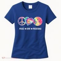 Peace Love Pickleball Funny Pickleball Tie Dye Great Gift Women's T-Shirt thumb 0