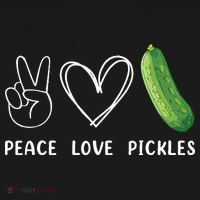 Peace Love Pickles Retro Pickles Lover Food Lover Women's Hoodie thumb 2