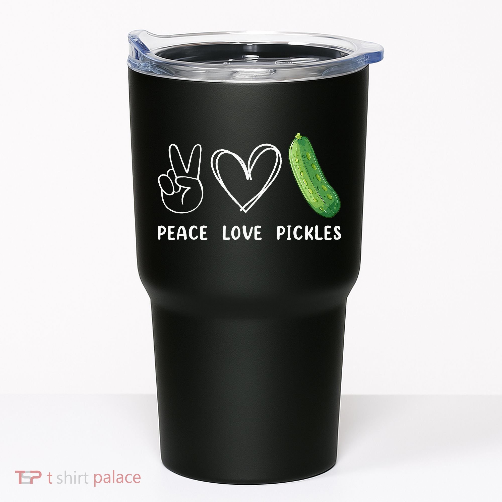Peace Love Pickles Retro Pickles Lover Food Lover Tumbler