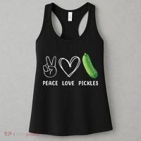 Peace Love Pickles Retro Pickles Lover Food Lover Women's Tank Top thumb 3