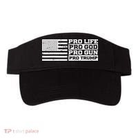 Pro Life Pro God Pro Gun Pro Trump Visor thumb 0