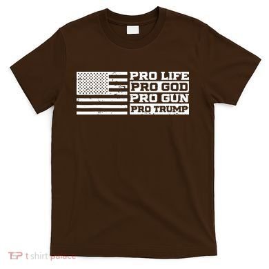 Pro Life Pro God Pro Gun Pro Trump T-Shirt