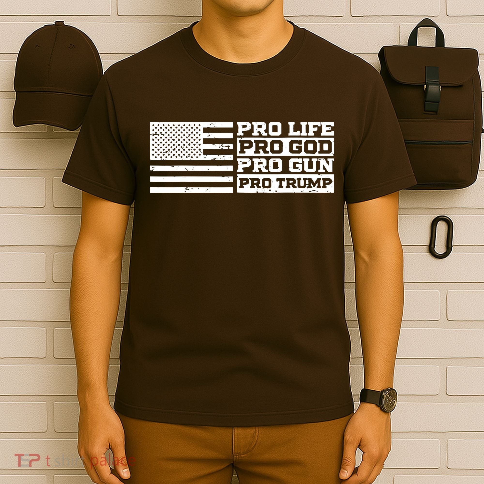 Pro Life Pro God Pro Gun Pro Trump T-Shirt
