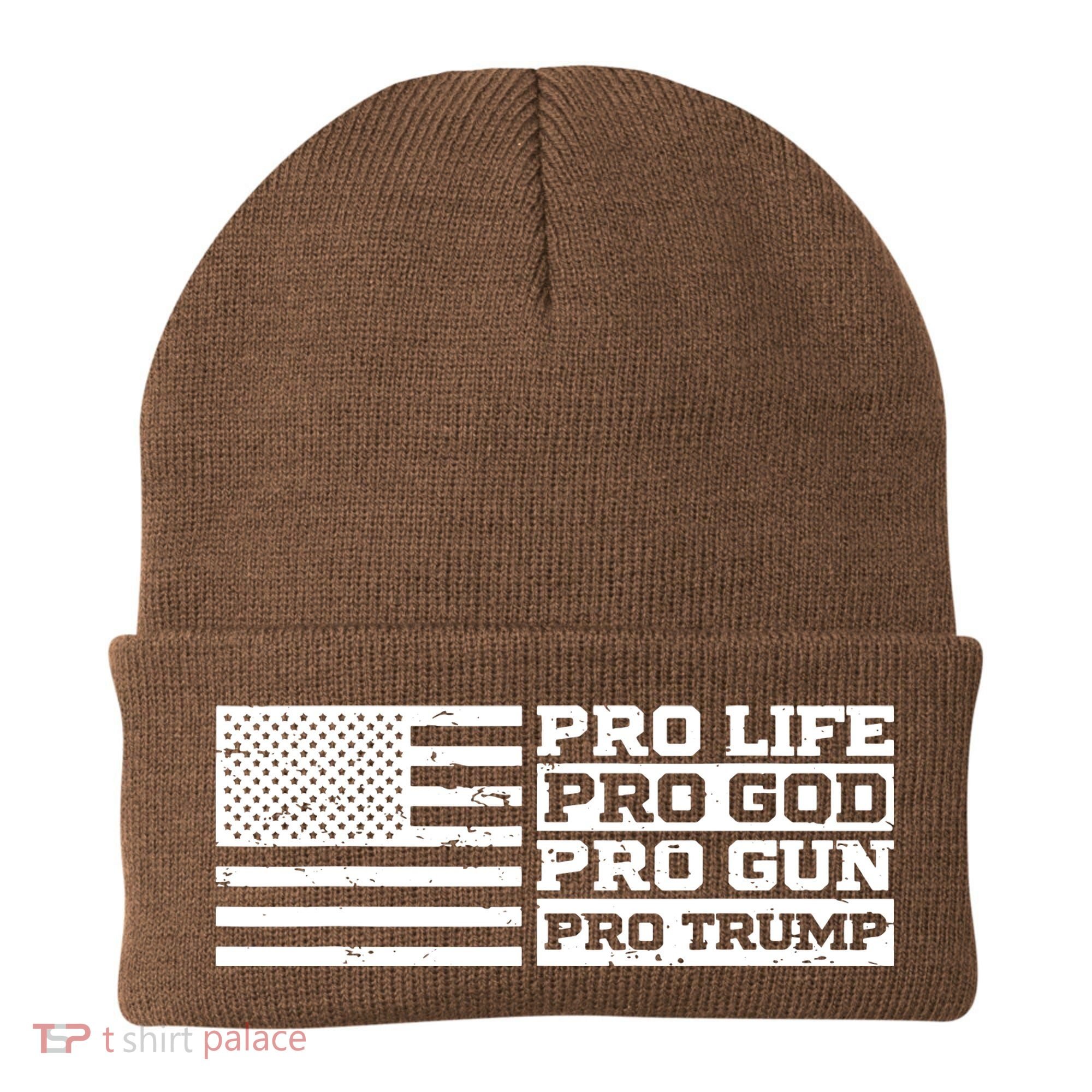 Pro Life Pro God Pro Gun Pro Trump Beanie