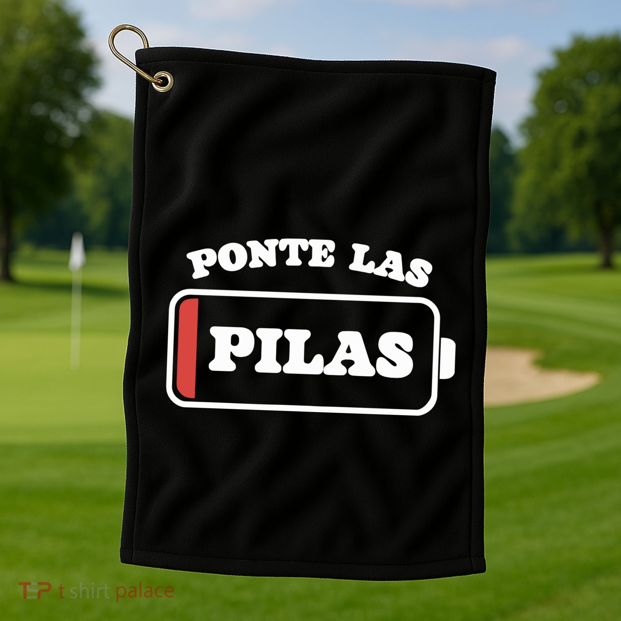 Ponte Las Pilas Dead Battery Golf Towel