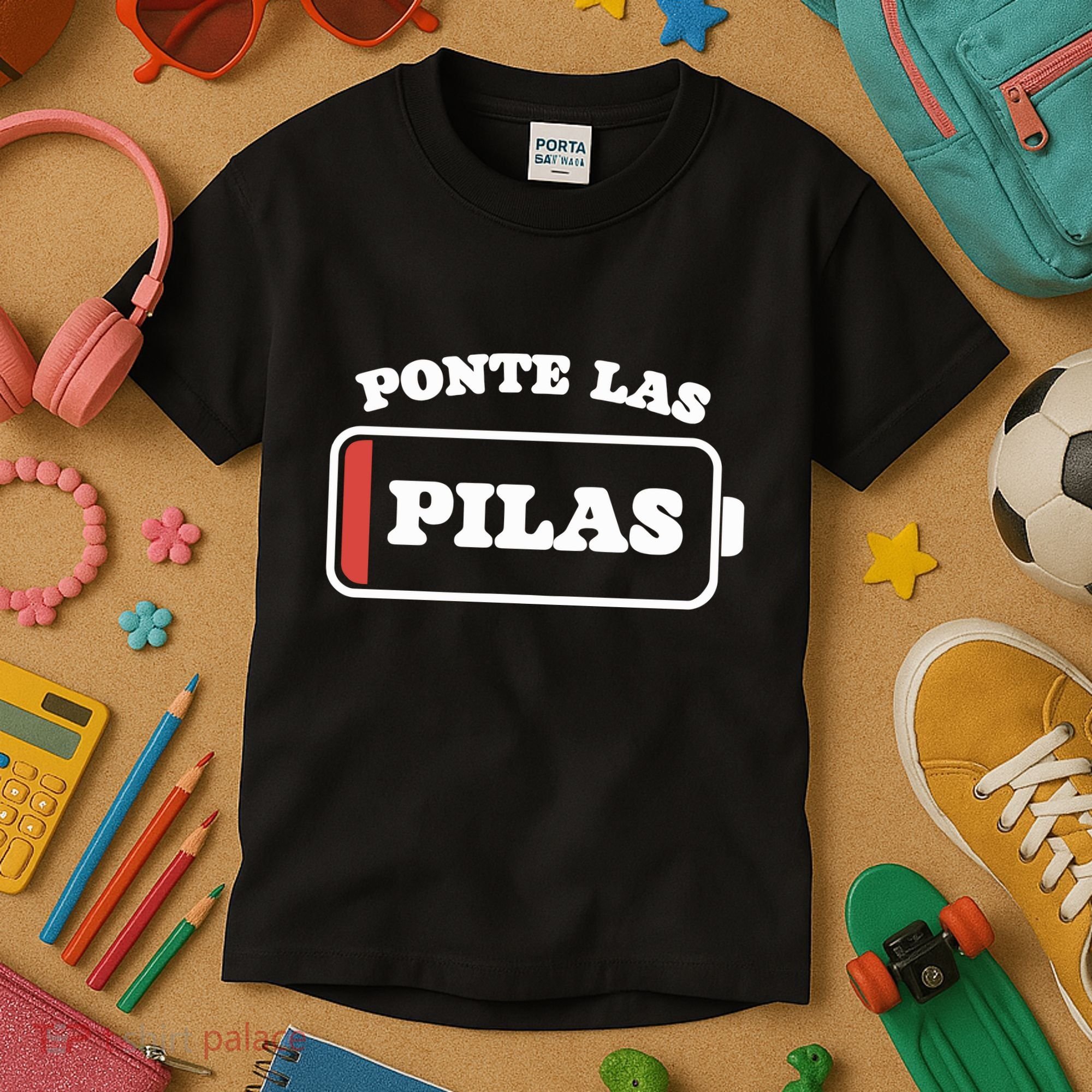 Ponte Las Pilas Dead Battery Kids T-Shirt