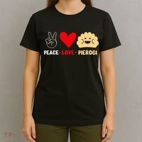 Peace Love Pierogi T-Shirt thumb 4