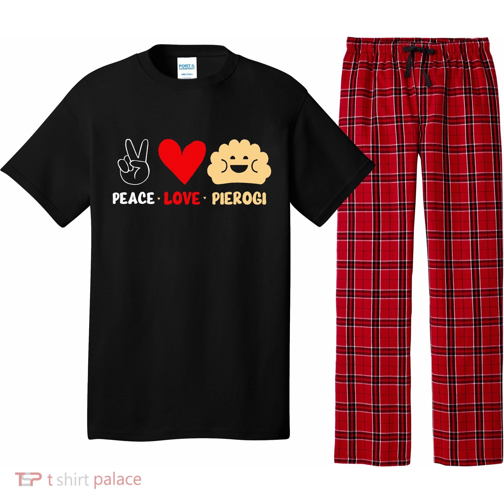 Peace Love Pierogi Pajama Set