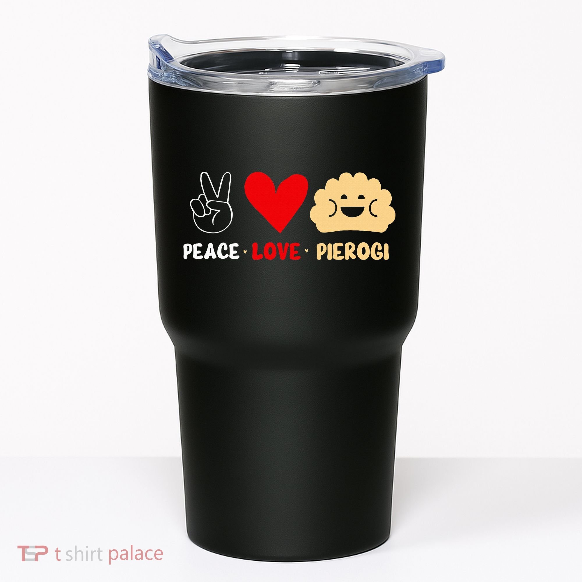 Peace Love Pierogi Tumbler